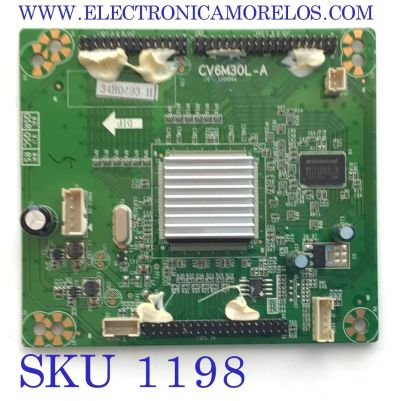 TARJETA INTERFACE PARA TV INSIGNIA / NUMERO DE PARTE 890-102-6M30 / CV6M30L-A / SY13083 / 34H049306362 / MS-1E198407 / MODELO NS-50L440NA14